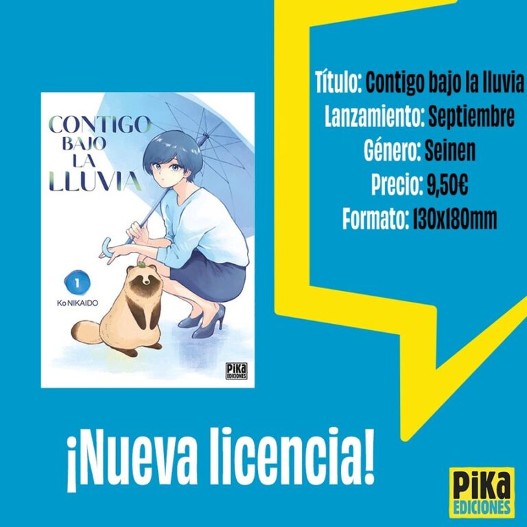 Pika Ediciones a licence avec vous sous la pluie