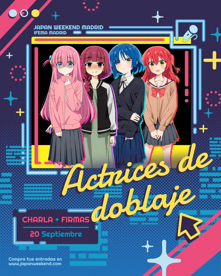 Les actrices de doublage castillan de Bocchi le rocher! Ils seront au Japon Weekend Madrid