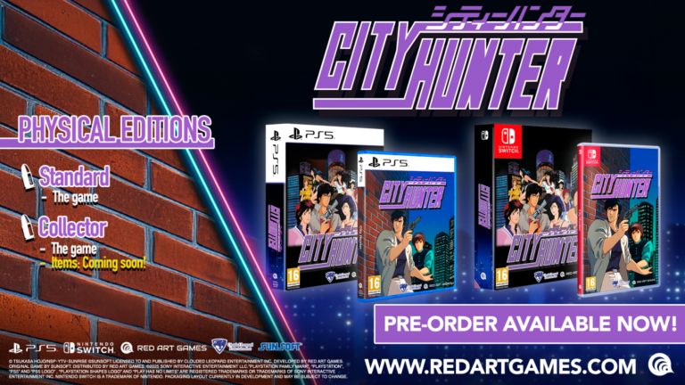 City Hunter arrivera en format physique pour PlayStation 5 et Nintendo Switch Merci aux jeux Meridiem
