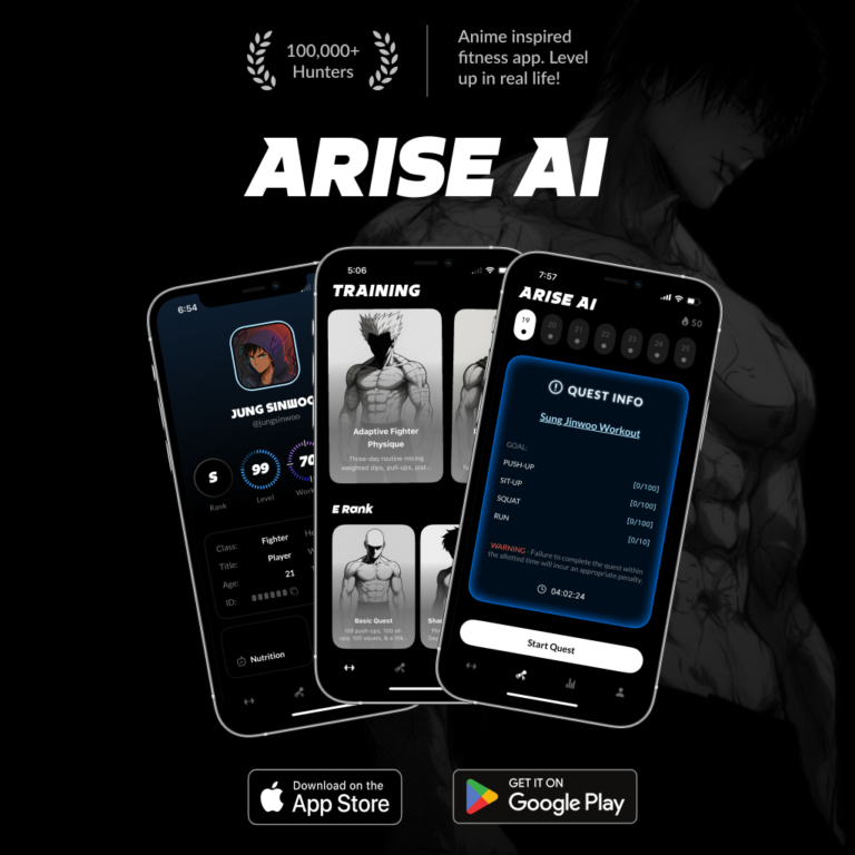 Ils lancent une application de fitness inspirée du Solo Leveling System