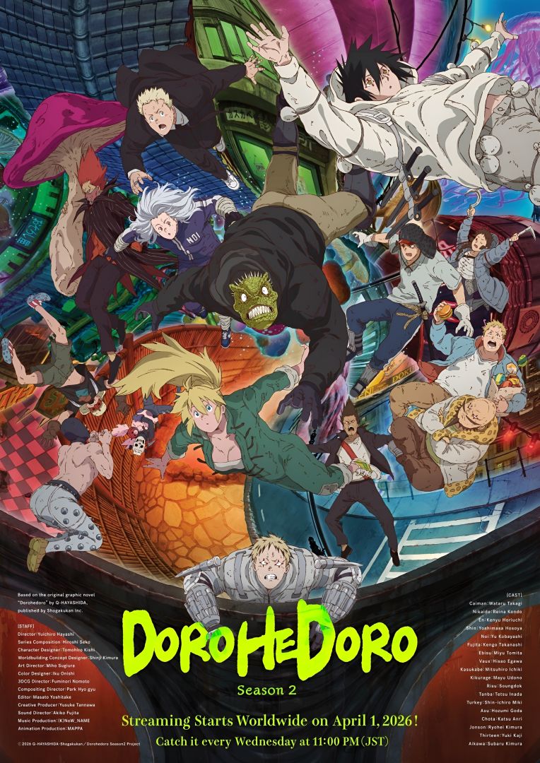 Dorohedoro présente son visuel et confirme la date de sa deuxième saison