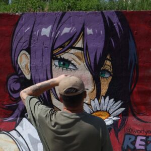 Peinture murale de Rezé et Frieren restaurée