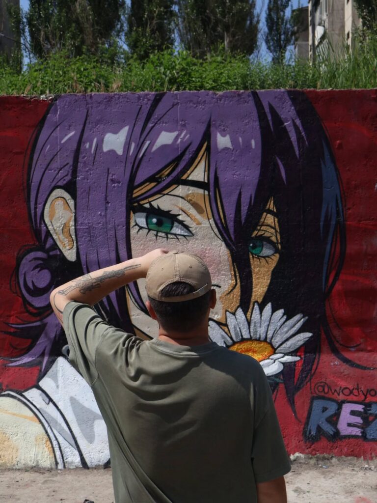 Peinture murale de Rezé et Frieren restaurée