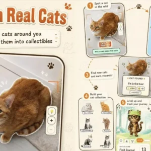Oubliez Pokémon GO, cette nouvelle application permet aux amoureux des chats de récupérer leurs amis à quatre pattes